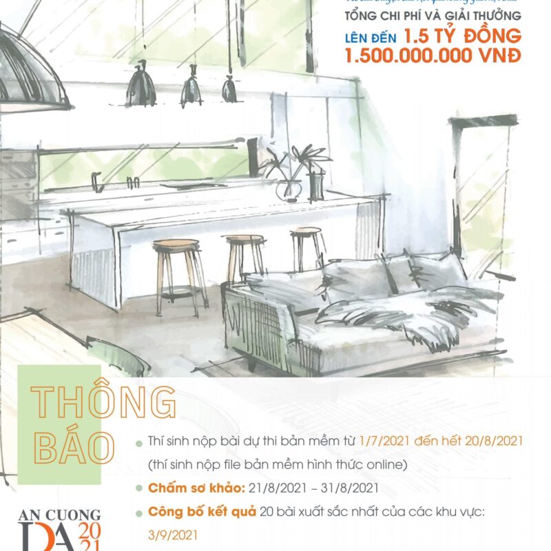 CHÍNH THỨC MỞ CỔNG ĐĂNG KÍ DỰ THI “AN CƯỜNG INTERIOR DESIGN AWARD 2021”