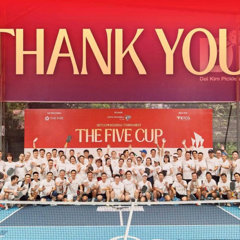 Bế Mạc VietCG Pickleball Tournament – The Five Cup 2026: Một Mùa Giải Trọn Vẹn Cảm Xúc