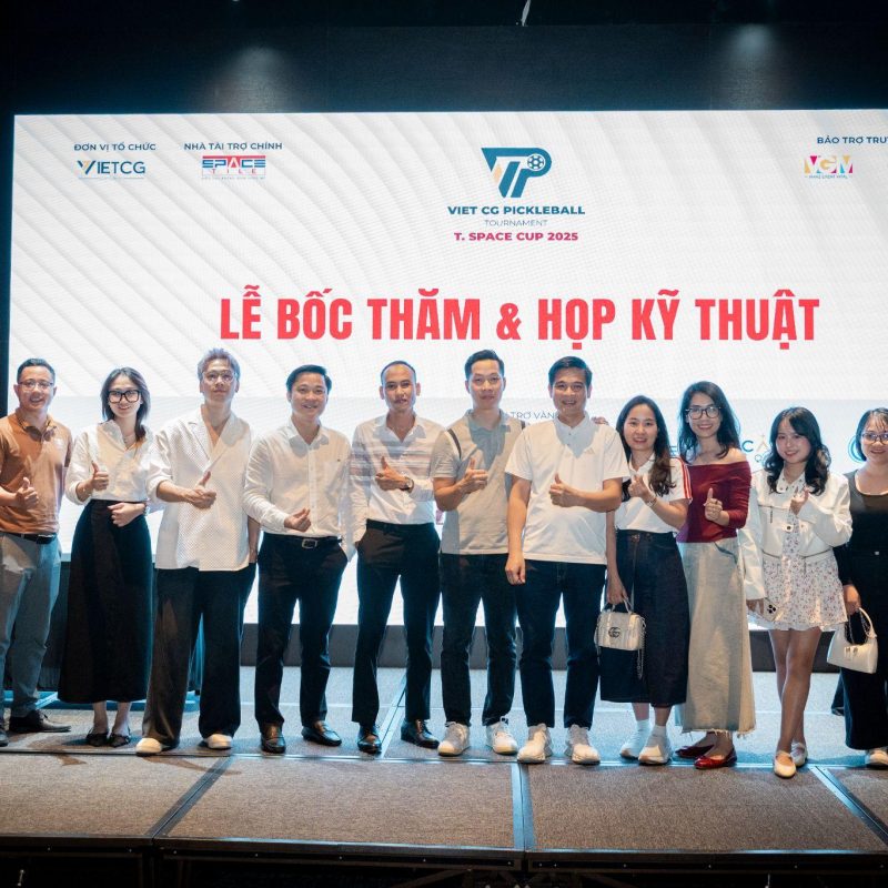 Lễ bốc thăm giải VietCG Pickleball Tournament – T.Space Cup 2025
