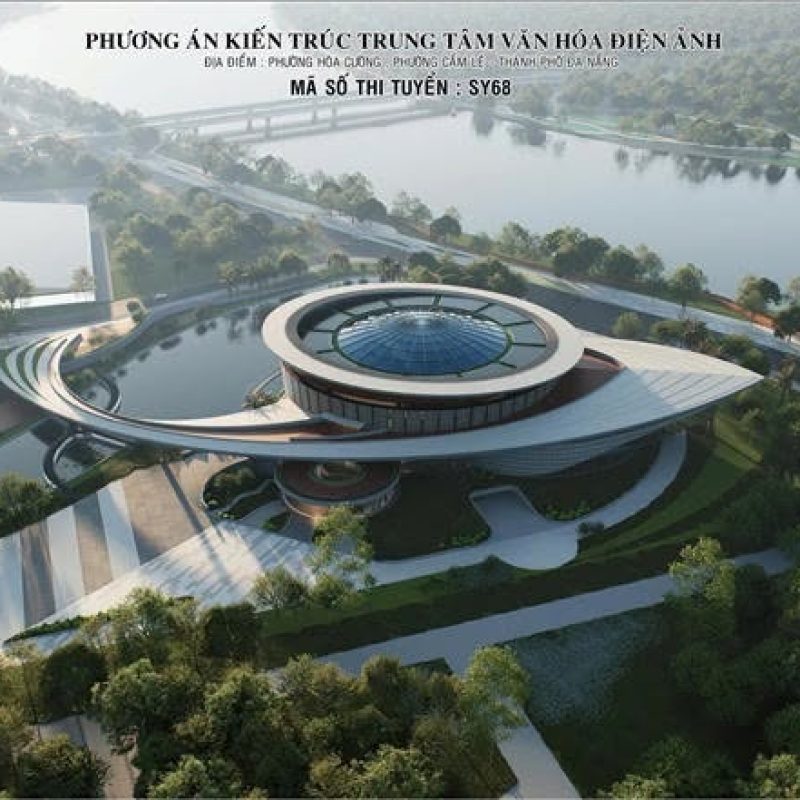 4 PHƯƠNG ÁN ĐẠT GIẢI CUỘC THI TUYỂN KIẾN TRÚC TRUNG TÂM VĂN HÓA – ĐIỆN ẢNH ĐÀ NẴNG