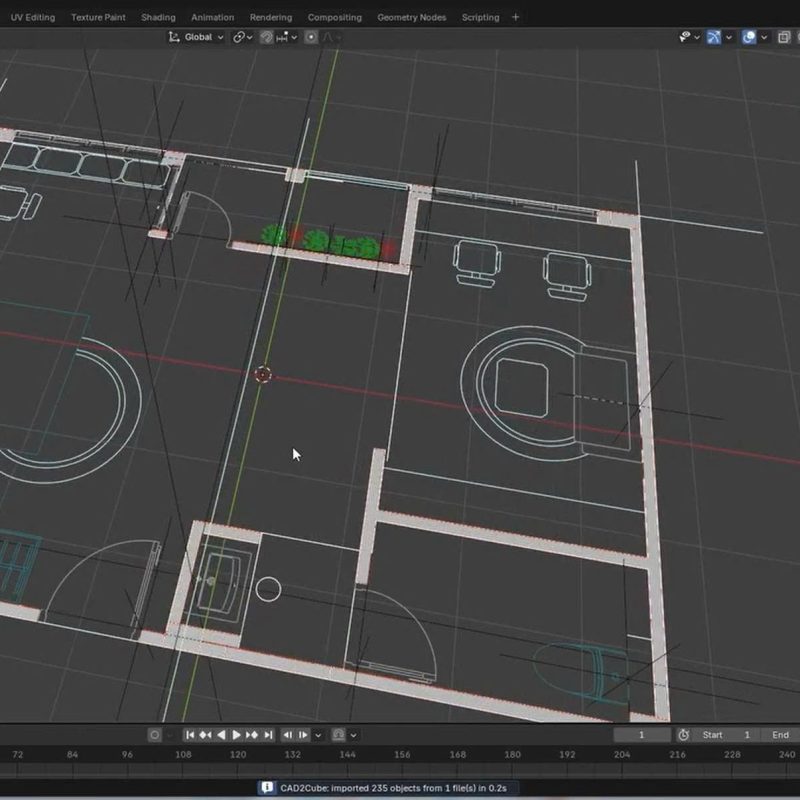Blender dựng nhà thô nhanh hơn Sketchup?!